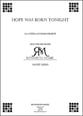 Hope Was Born Tonight SA choral sheet music cover